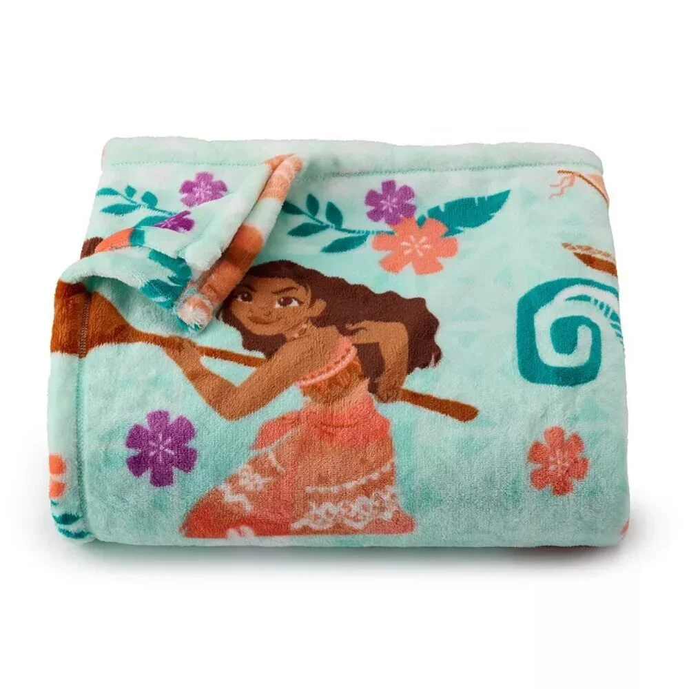 New Disney's Oversized Moana Supersoft Printed Plush Throw by The Big One